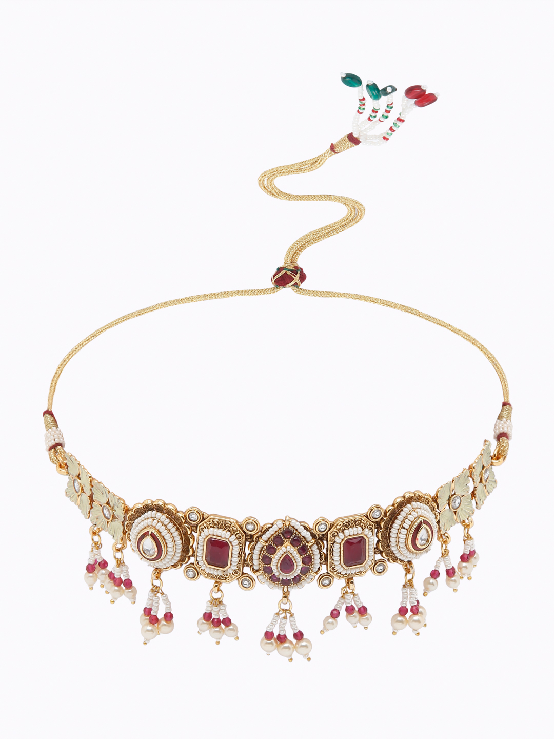 YouBella Jewellery Celebrity Inspired Gold Plated Necklace Jewellery Set for Girls and Women